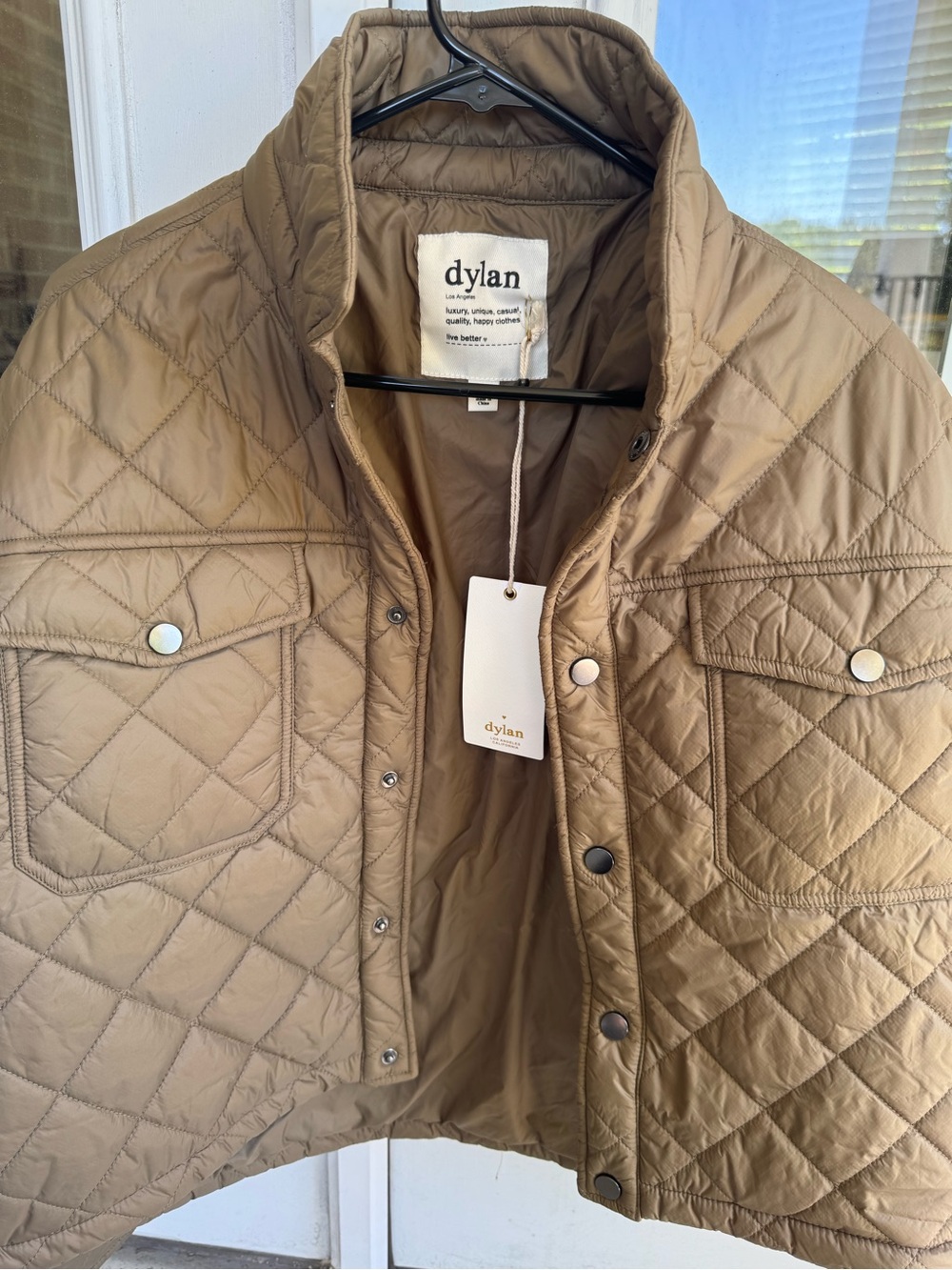 Dylan Quilted Olive Green Women’s Jacket